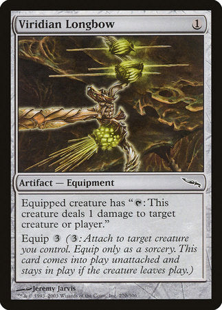 Viridian Longbow [Mirrodin] | Cards and Coasters CA