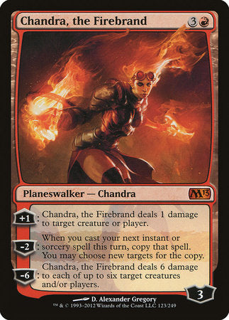 Chandra, the Firebrand [Magic 2013] | Cards and Coasters CA