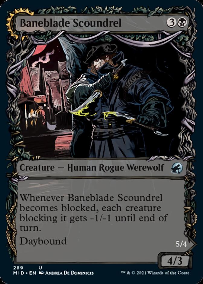 Baneblade Scoundrel // Baneclaw Marauder (Showcase Equinox) [Innistrad: Midnight Hunt] | Cards and Coasters CA