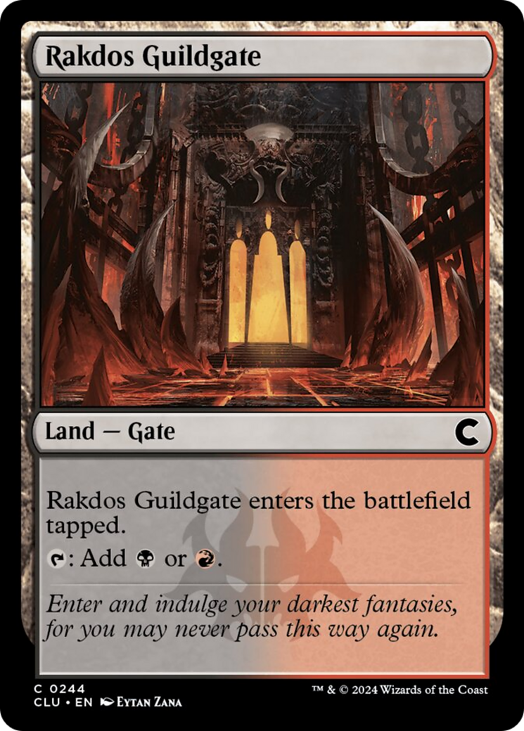 Rakdos Guildgate [Ravnica: Clue Edition] | Cards and Coasters CA