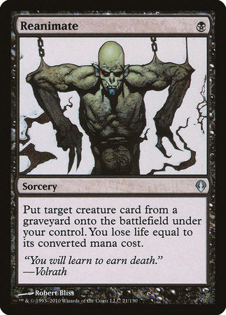Reanimate [Archenemy] | Cards and Coasters CA