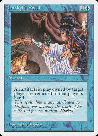 Hurkyl's Recall [Fourth Edition] | Cards and Coasters CA