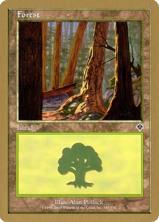 Forest (jt348a) (Jan Tomcani) [World Championship Decks 2001] | Cards and Coasters CA