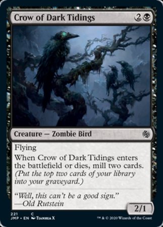 Crow of Dark Tidings [Jumpstart] | Cards and Coasters CA