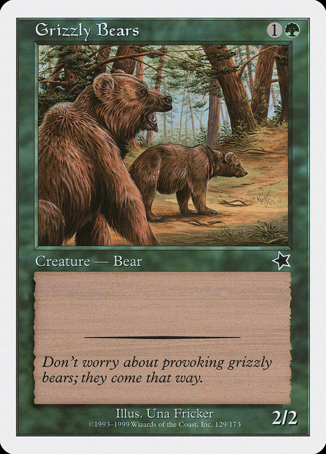 Grizzly Bears [Starter 1999] | Cards and Coasters CA