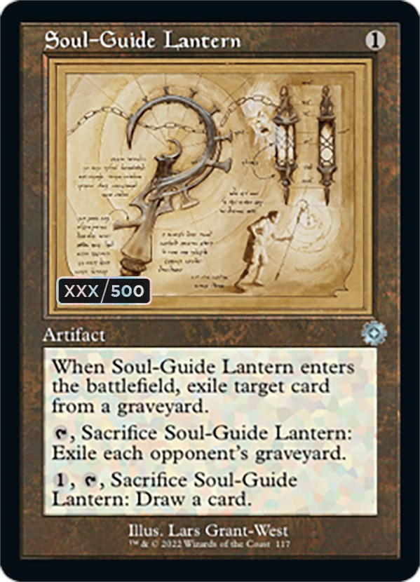 Soul-Guide Lantern (Retro Schematic) (Serial Numbered) [The Brothers' War Retro Artifacts] | Cards and Coasters CA