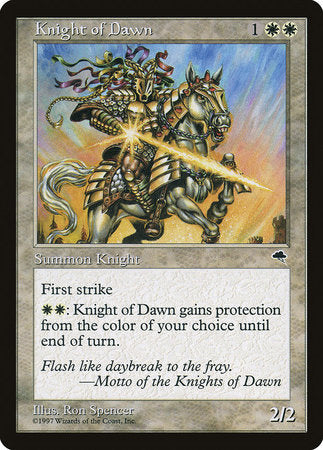 Knight of Dawn [Tempest] | Cards and Coasters CA