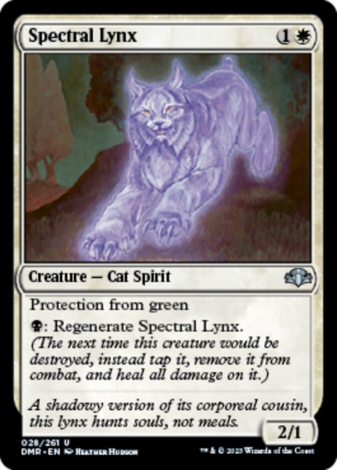 Spectral Lynx [Dominaria Remastered] | Cards and Coasters CA