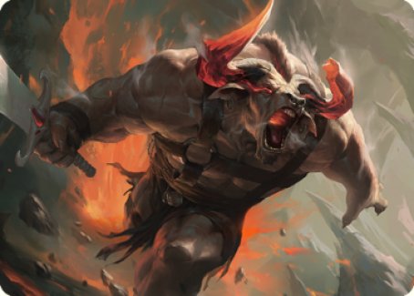 Furious Bellow Art Card [Dominaria United Art Series] | Cards and Coasters CA