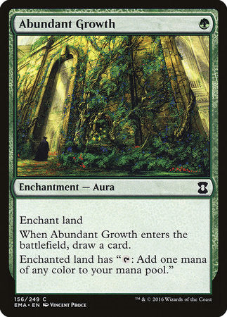 Abundant Growth [Eternal Masters] | Cards and Coasters CA