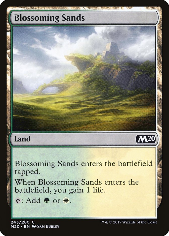 Blossoming Sands [Core Set 2020] | Cards and Coasters CA