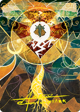 Lightning Bolt Art Card (Gold-Stamped Signature) [Strixhaven: School of Mages Art Series] | Cards and Coasters CA