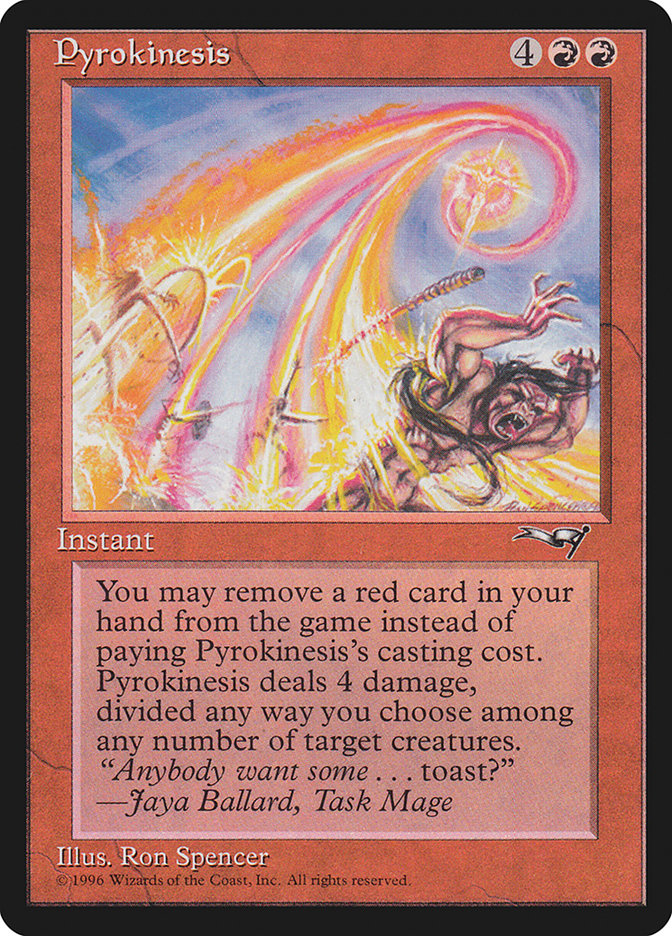 Pyrokinesis [Alliances] | Cards and Coasters CA