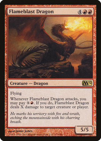Flameblast Dragon [Magic 2012] | Cards and Coasters CA