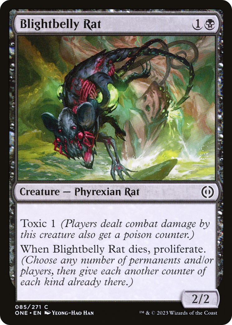 Blightbelly Rat [Phyrexia: All Will Be One] | Cards and Coasters CA