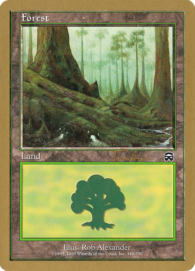 Forest (jt348) (Jan Tomcani) [World Championship Decks 2001] | Cards and Coasters CA