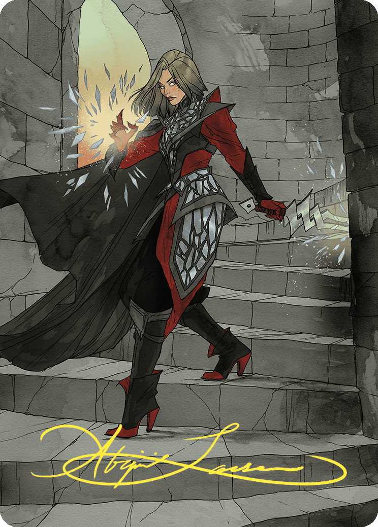 Rowan, Scion of War Art Card (59/81) (Gold-Stamped Signature) [Wilds of Eldraine Art Series] | Cards and Coasters CA