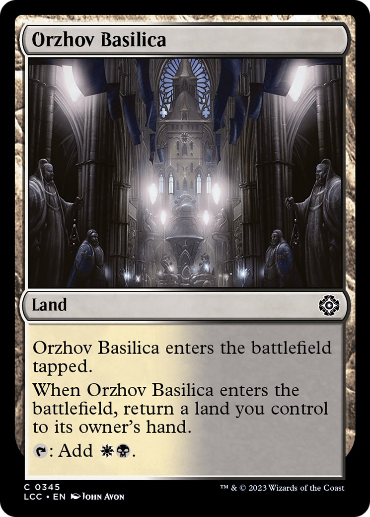 Orzhov Basilica [The Lost Caverns of Ixalan Commander] | Cards and Coasters CA