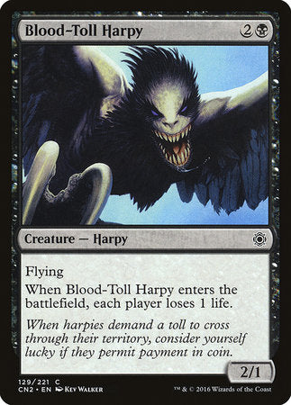 Blood-Toll Harpy [Conspiracy: Take the Crown] | Cards and Coasters CA
