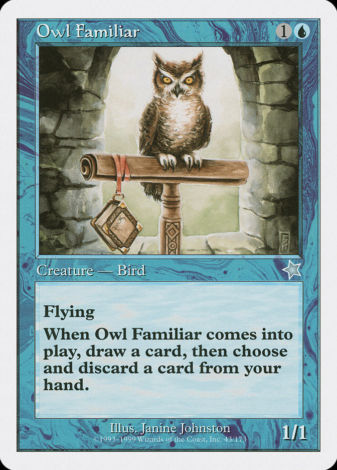 Owl Familiar [Starter 1999] | Cards and Coasters CA