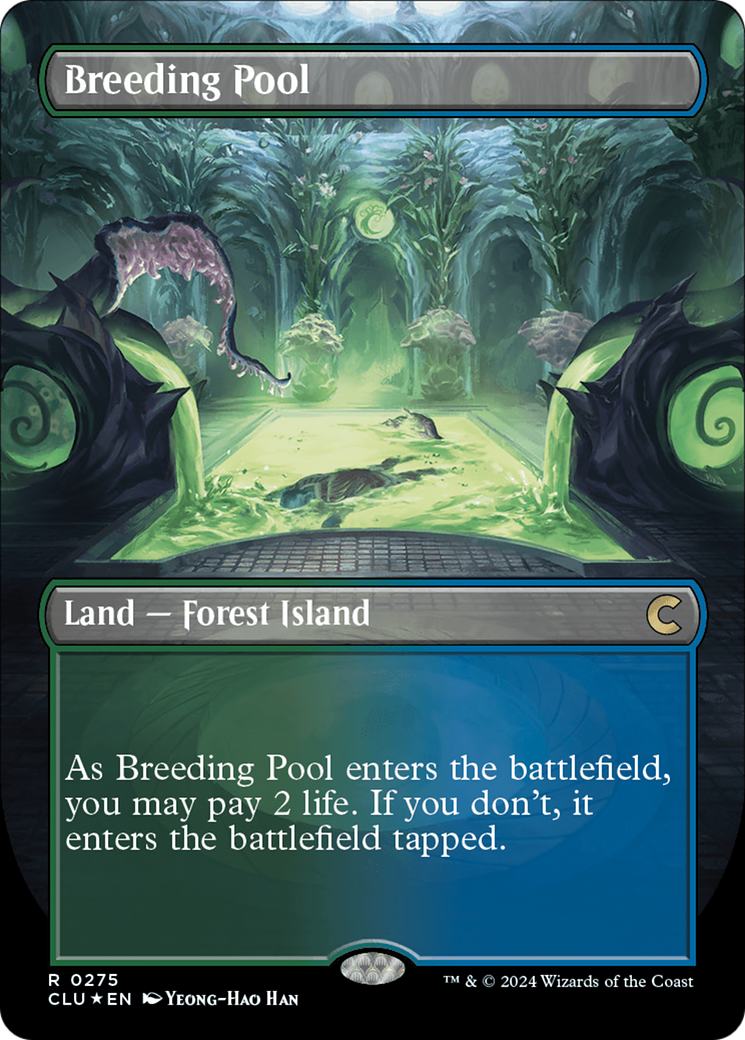 Breeding Pool (Borderless) [Ravnica: Clue Edition] | Cards and Coasters CA