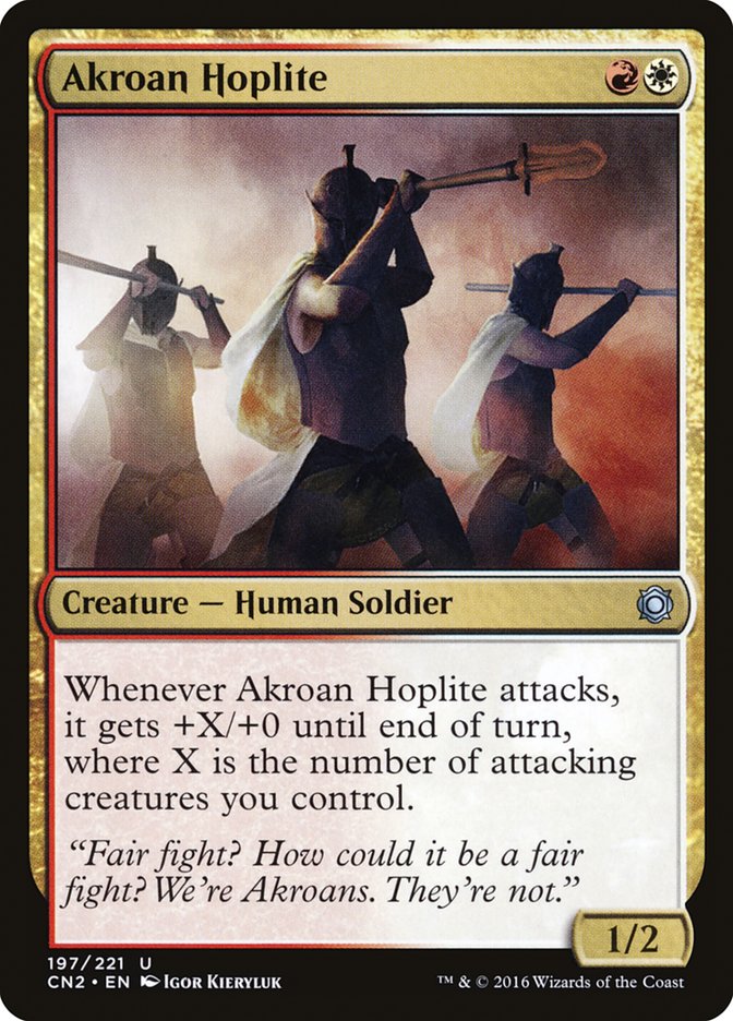Akroan Hoplite [Conspiracy: Take the Crown] | Cards and Coasters CA