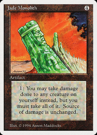 Jade Monolith [Summer Magic / Edgar] | Cards and Coasters CA