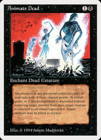 Animate Dead [Summer Magic / Edgar] | Cards and Coasters CA