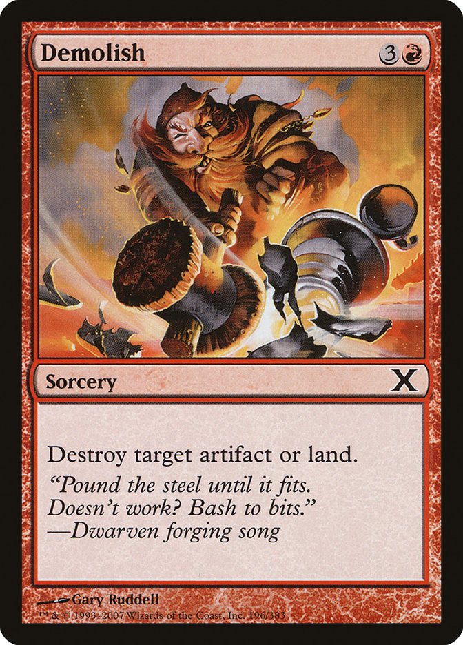 Demolish [Tenth Edition] | Cards and Coasters CA