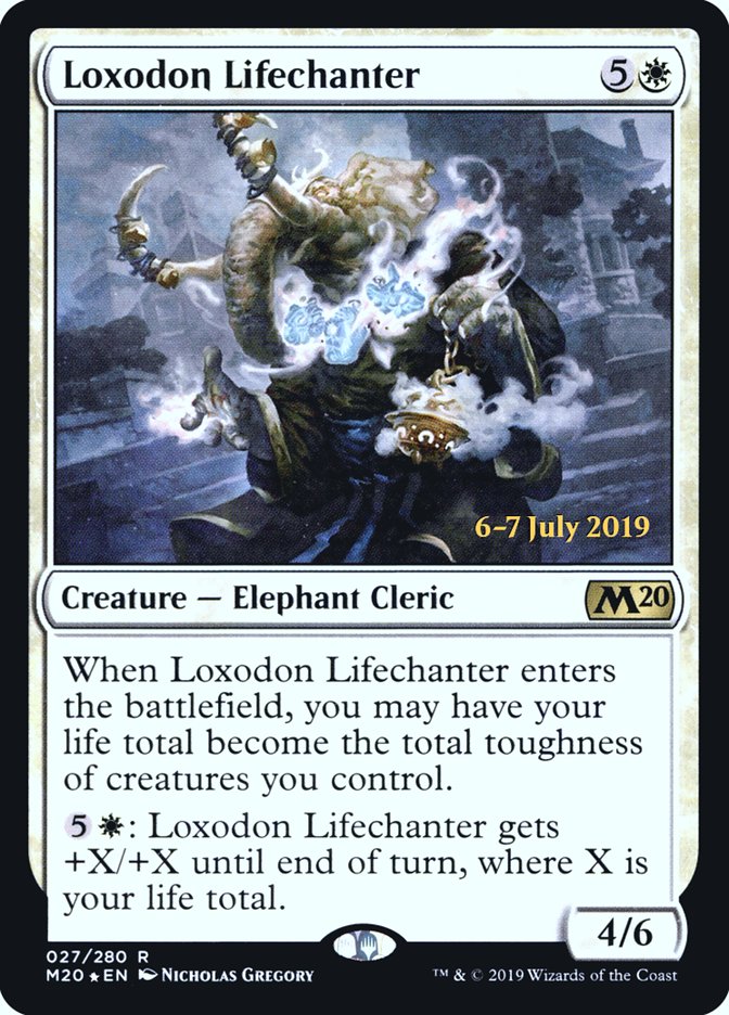 Loxodon Lifechanter  [Core Set 2020 Prerelease Promos] | Cards and Coasters CA