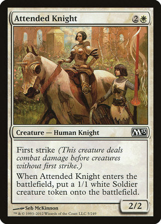 Attended Knight [Magic 2013] | Cards and Coasters CA