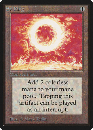 Sol Ring [Limited Edition Beta] | Cards and Coasters CA