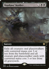 Shadows' Verdict (Extended Art) [Zendikar Rising] | Cards and Coasters CA