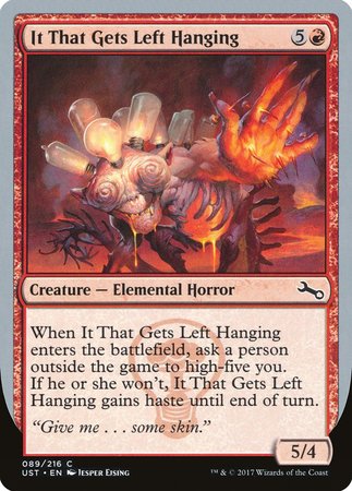 It That Gets Left Hanging [Unstable] | Cards and Coasters CA