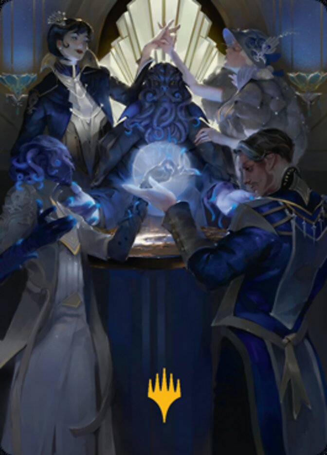 Obscura Ascendancy Art Card (Gold-Stamped Signature) [Streets of New Capenna Art Series] | Cards and Coasters CA