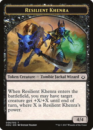 Resilient Khenra Token [Hour of Devastation Tokens] | Cards and Coasters CA