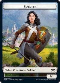 Soldier // Squirrel Double-sided Token [Double Masters Tokens] | Cards and Coasters CA