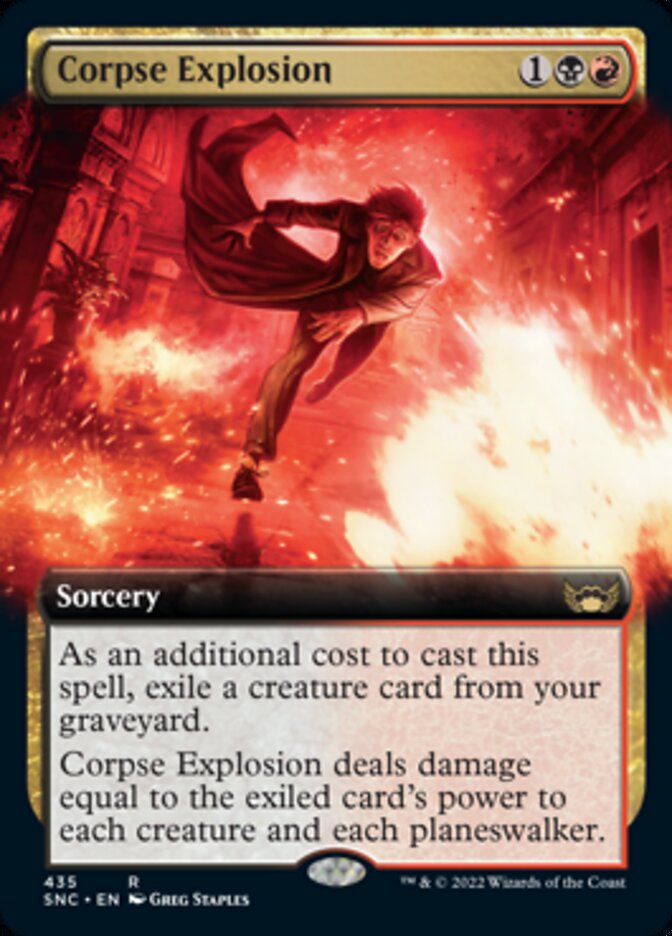 Corpse Explosion (Extended Art) [Streets of New Capenna] | Cards and Coasters CA