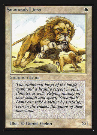 Savannah Lions (CE) [Collectors’ Edition] | Cards and Coasters CA