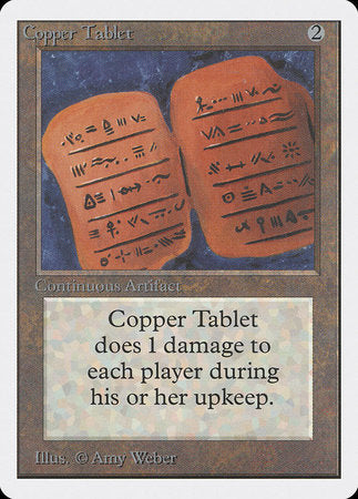 Copper Tablet [Unlimited Edition] | Cards and Coasters CA