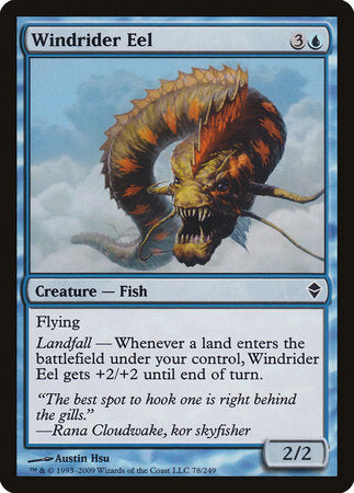 Windrider Eel [Zendikar] | Cards and Coasters CA