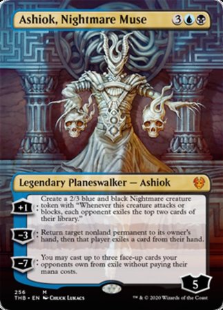 Ashiok, Nightmare Muse (Borderless) [Theros Beyond Death] | Cards and Coasters CA