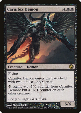 Carnifex Demon [Scars of Mirrodin] | Cards and Coasters CA