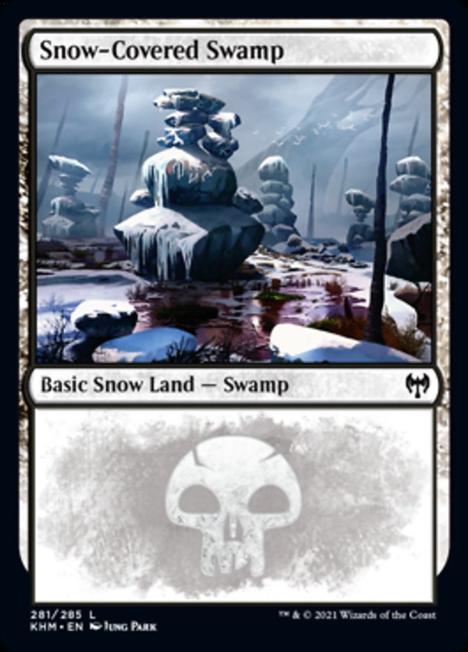 Snow-Covered Swamp (281) [Kaldheim] | Cards and Coasters CA