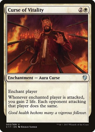 Curse of Vitality [Commander 2017] | Cards and Coasters CA