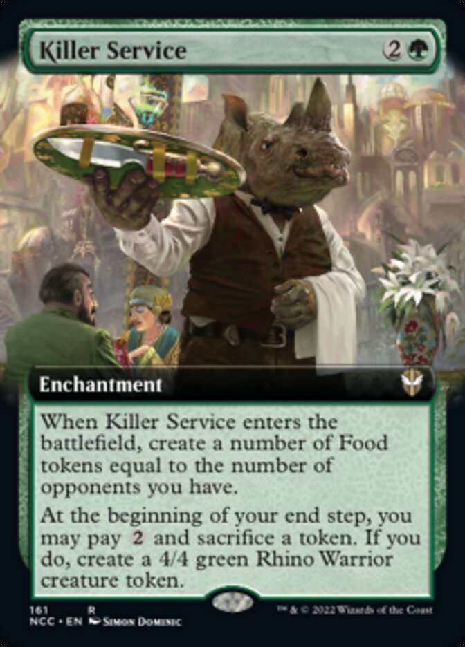Killer Service (Extended Art) [Streets of New Capenna Commander] | Cards and Coasters CA