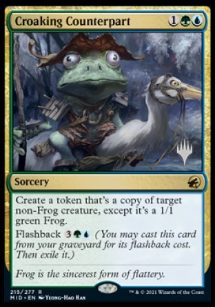 Croaking Counterpart (Promo Pack) [Innistrad: Midnight Hunt Promos] | Cards and Coasters CA