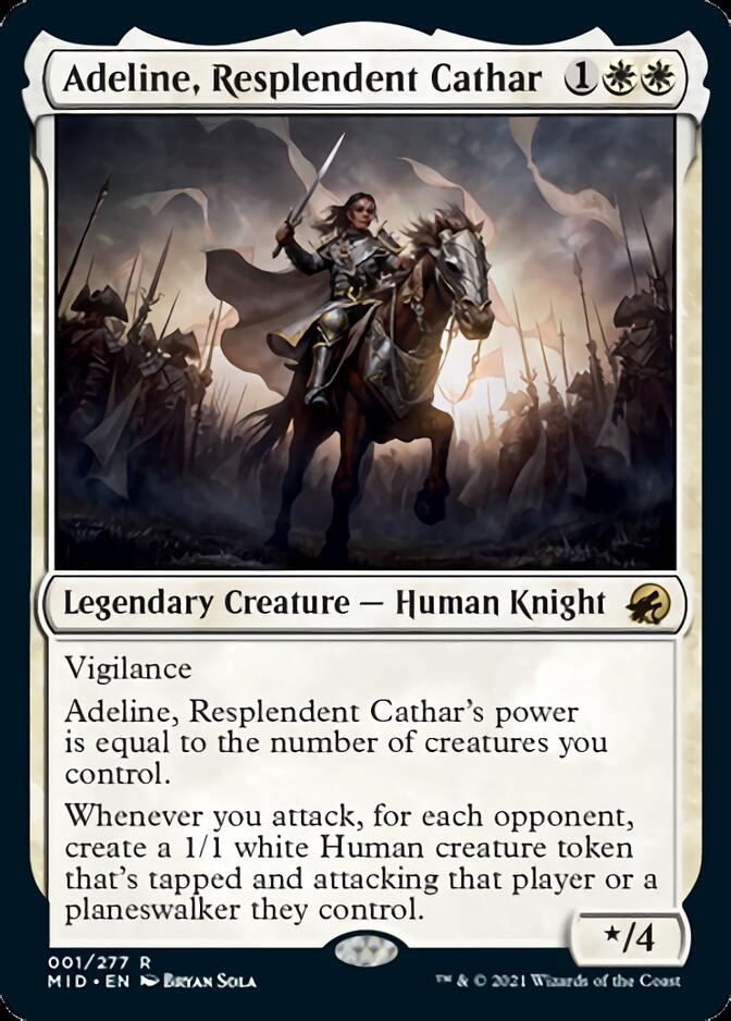 Adeline, Resplendent Cathar [Innistrad: Midnight Hunt] | Cards and Coasters CA