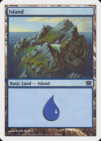 Island (338) [Ninth Edition] | Cards and Coasters CA