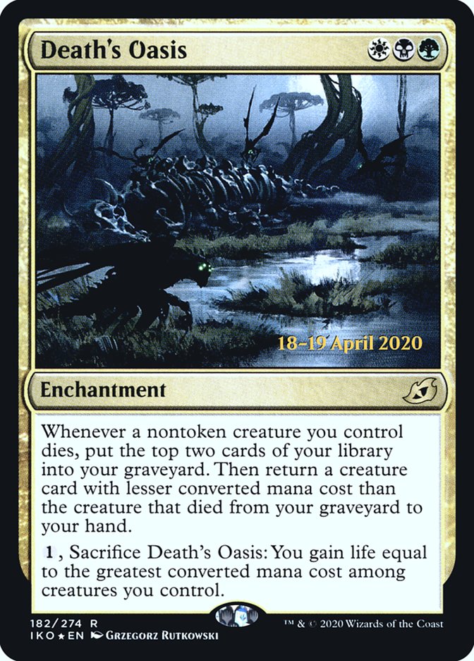 Death's Oasis  [Ikoria: Lair of Behemoths Prerelease Promos] | Cards and Coasters CA